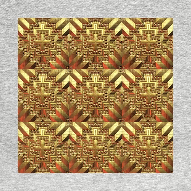 Gold Tiled Pattern by lyle58